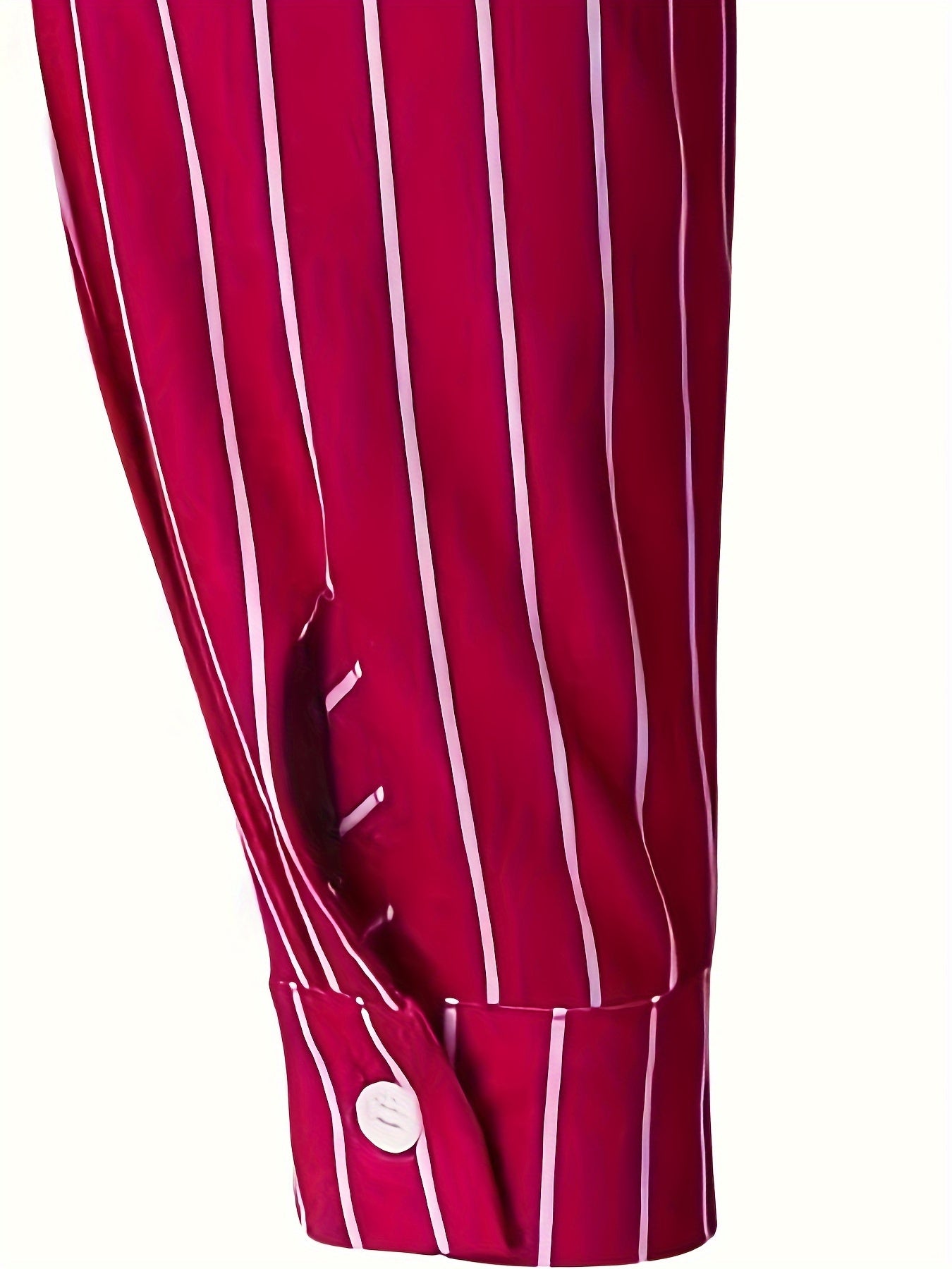 Chemise Homme Manches Longues Rayures – 95% Polyester 5% Élasthanne, Coupe Ample, 3 Coloris XS-XXXL
