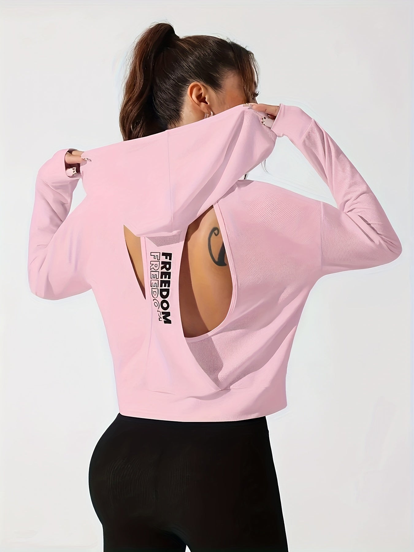 Sweat à capuche  à manches longues pour femme - Topdecheztop.fr