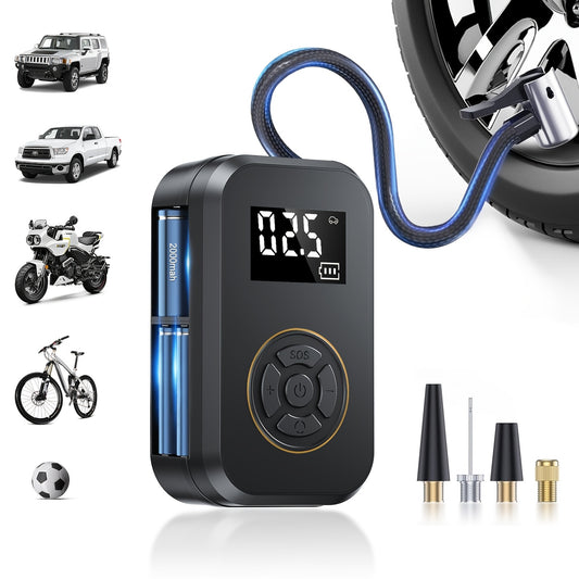 Compresseur d'air portable 150 psi - Pompe à air sans fil - Topdecheztop.fr