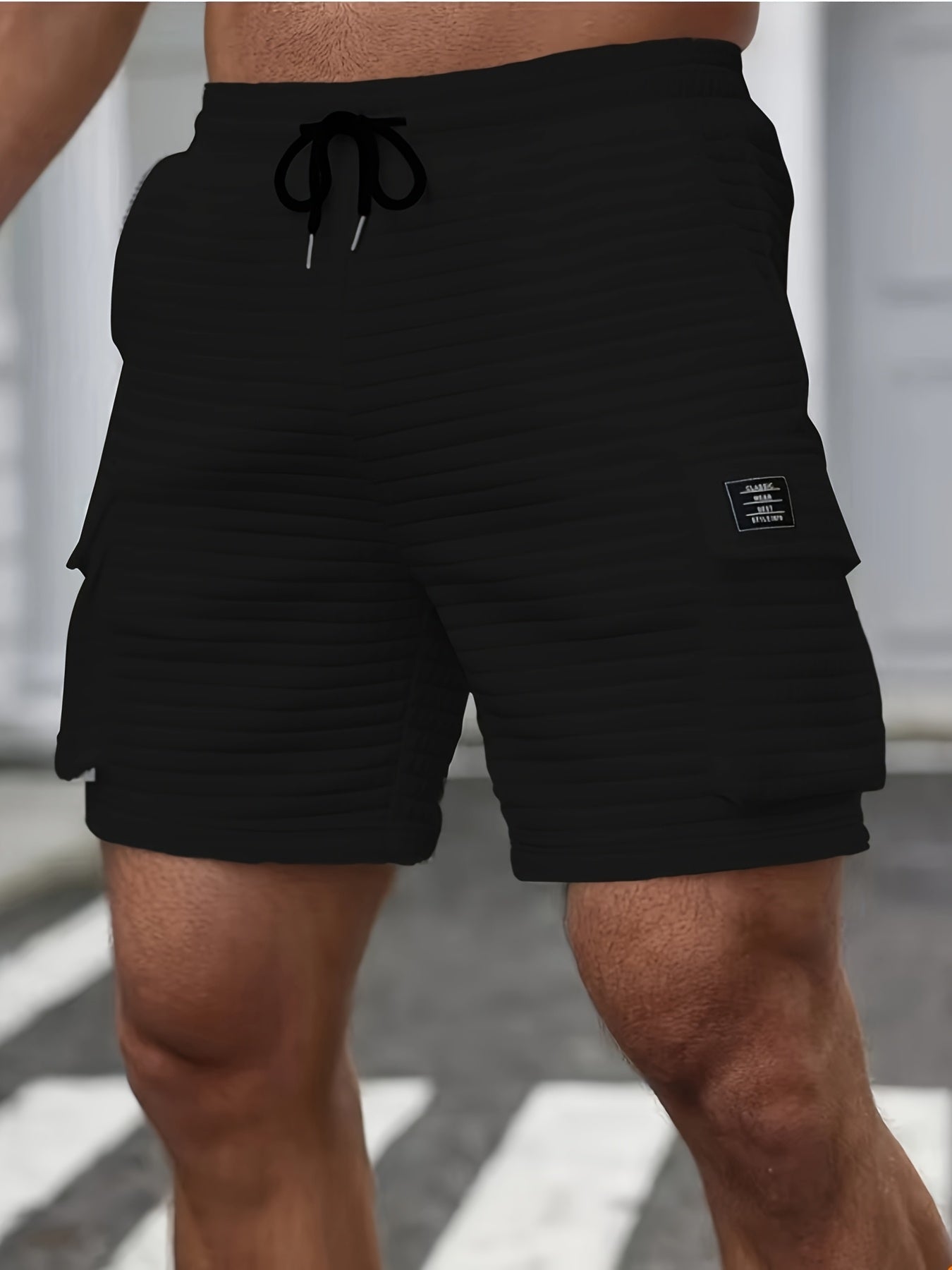 Les shorts décontractés respirants élastiques gaufrés à la mode - Topdecheztop.fr