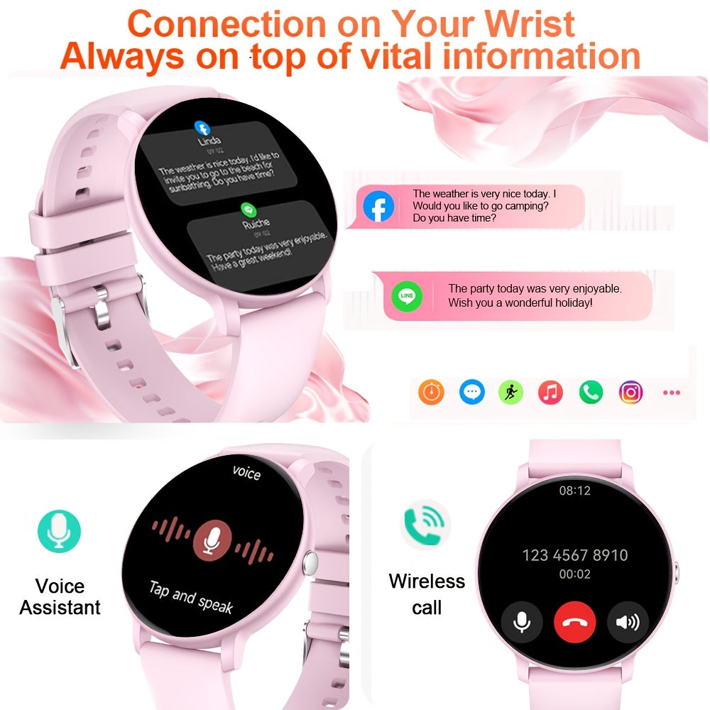 Montre Connectée Écran Tactile – Appels, Suivi Santé, Modes Sport | iPhone & Android