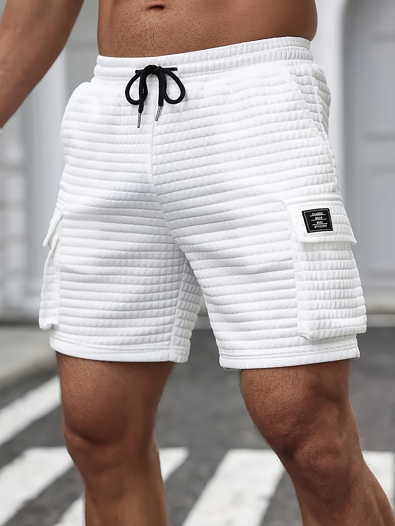 Les shorts décontractés respirants élastiques gaufrés à la mode - Topdecheztop.fr