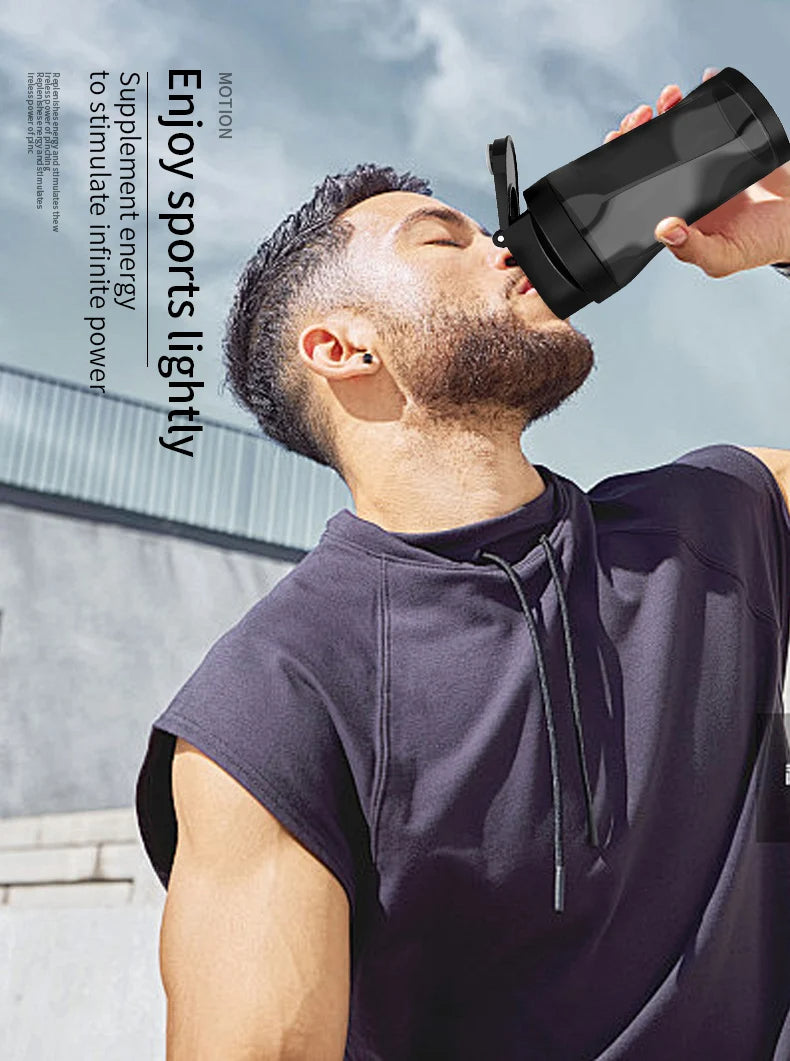 Mixeur extracteur de jus portable rechargeable USB 700 ml - Lames inox, 22000 tr/min, smoothies milkshakes, noir