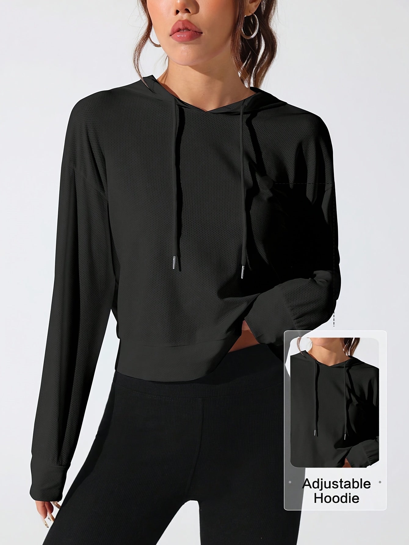 Sweat à capuche  à manches longues pour femme - Topdecheztop.fr