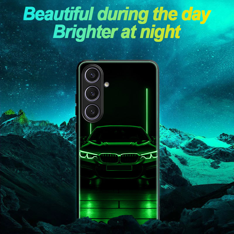 Coque Samsung Galaxy Phosphorescente Neon - Verre Trempe Antichoc 6,6 Pieds
