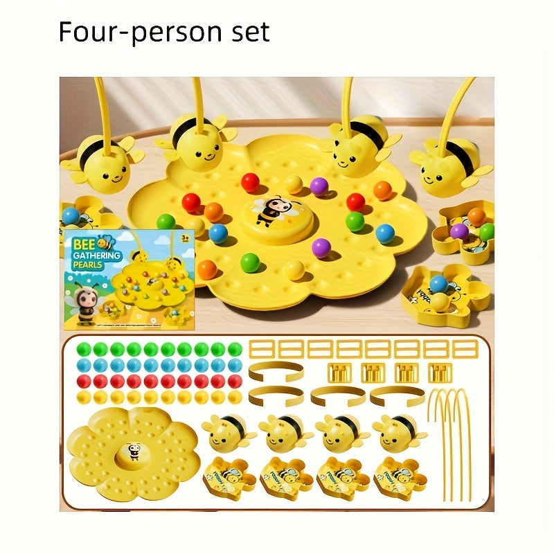 Jeu de Peche Magnetique STEM - 69 Pieces, Plateau Nid d'Abeille, Educatif, des 3 Ans
