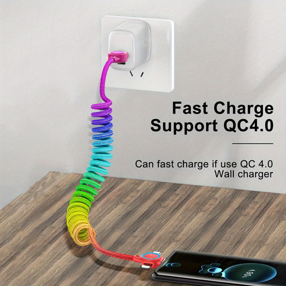 Câble de charge rapide rétractable 3 en 1 - Topdecheztop.fr