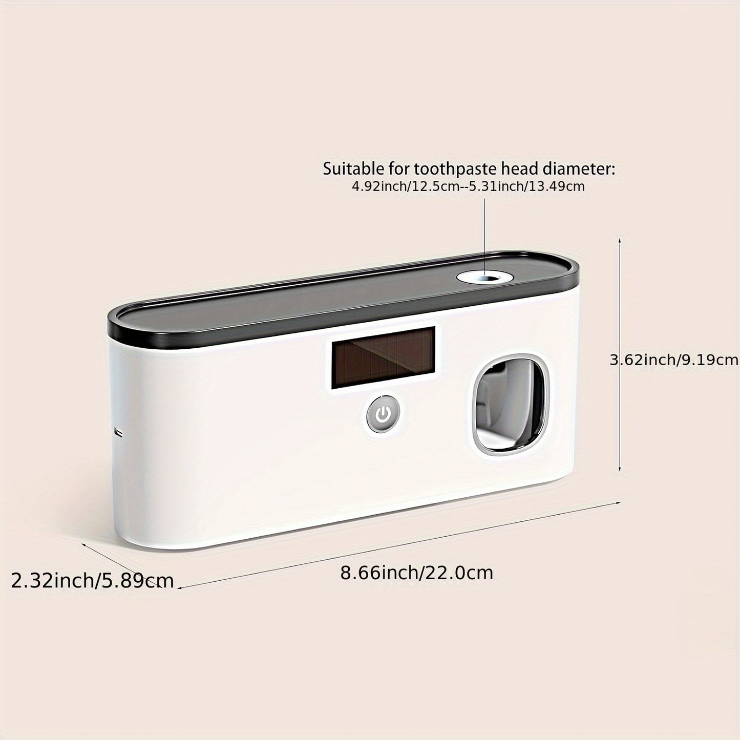 Porte-Brosse à Dents Intelligent + Distributeur de Dentifrice Automatique