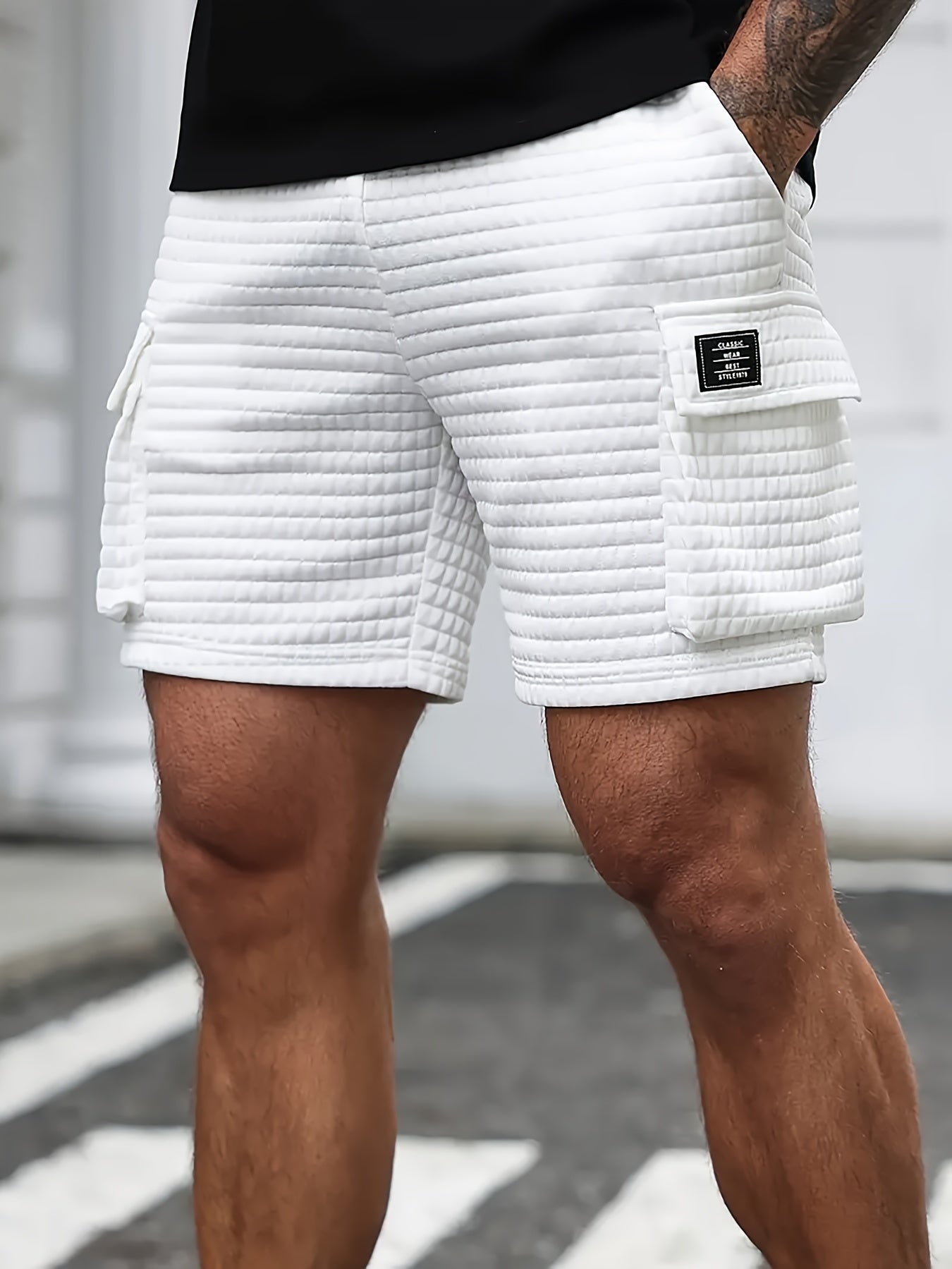 Les shorts décontractés respirants élastiques gaufrés à la mode - Topdecheztop.fr