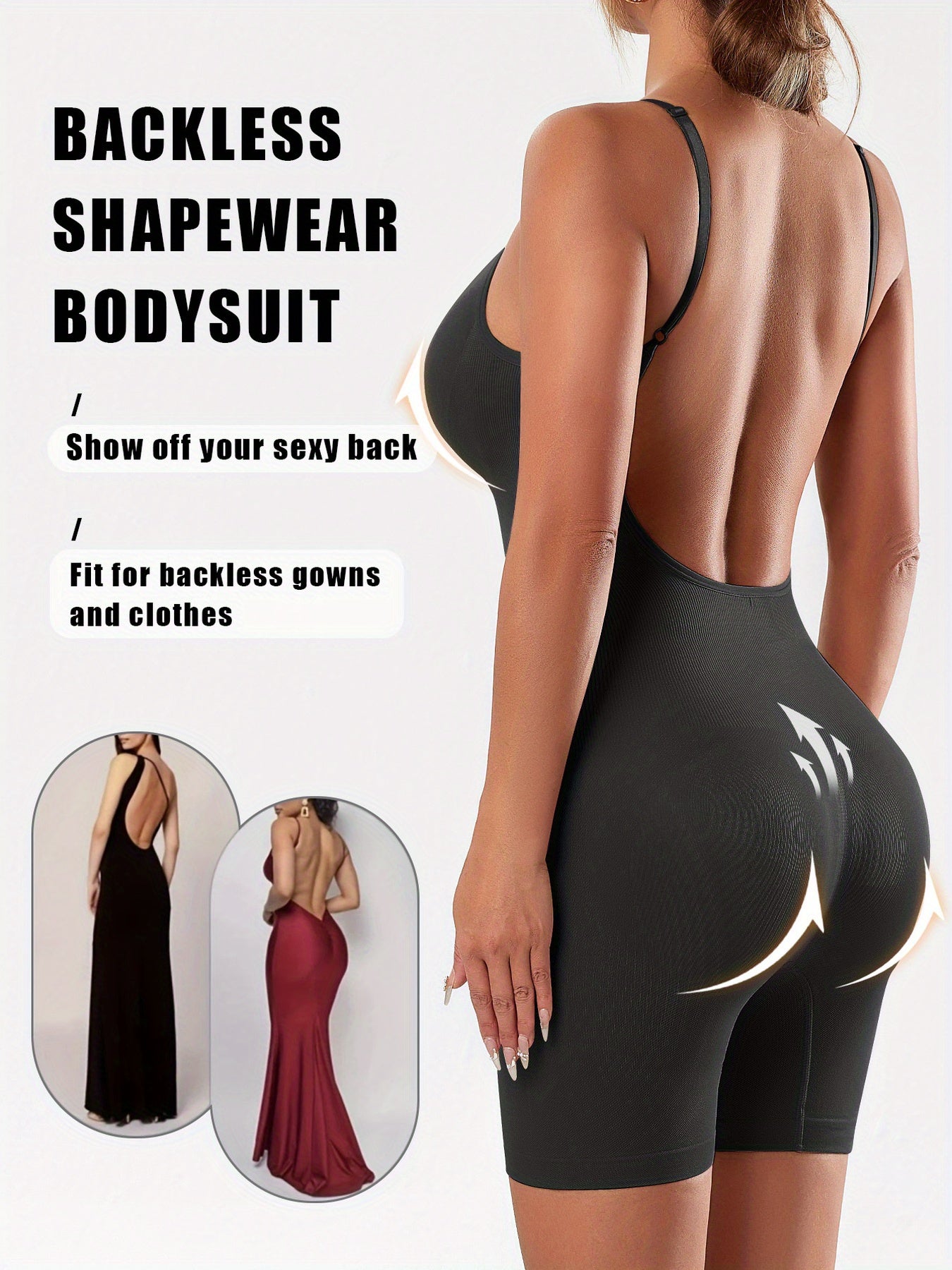Body Une Pièce Élégant Femme — 85% Polyamide, Support Élevé, 3 Coloris, S-XXL