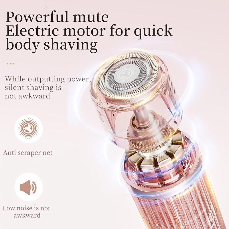 Épilateur Électrique 2 en 1 Femme – Tondeuse & Rasoir Rechargeable USB 💅✨