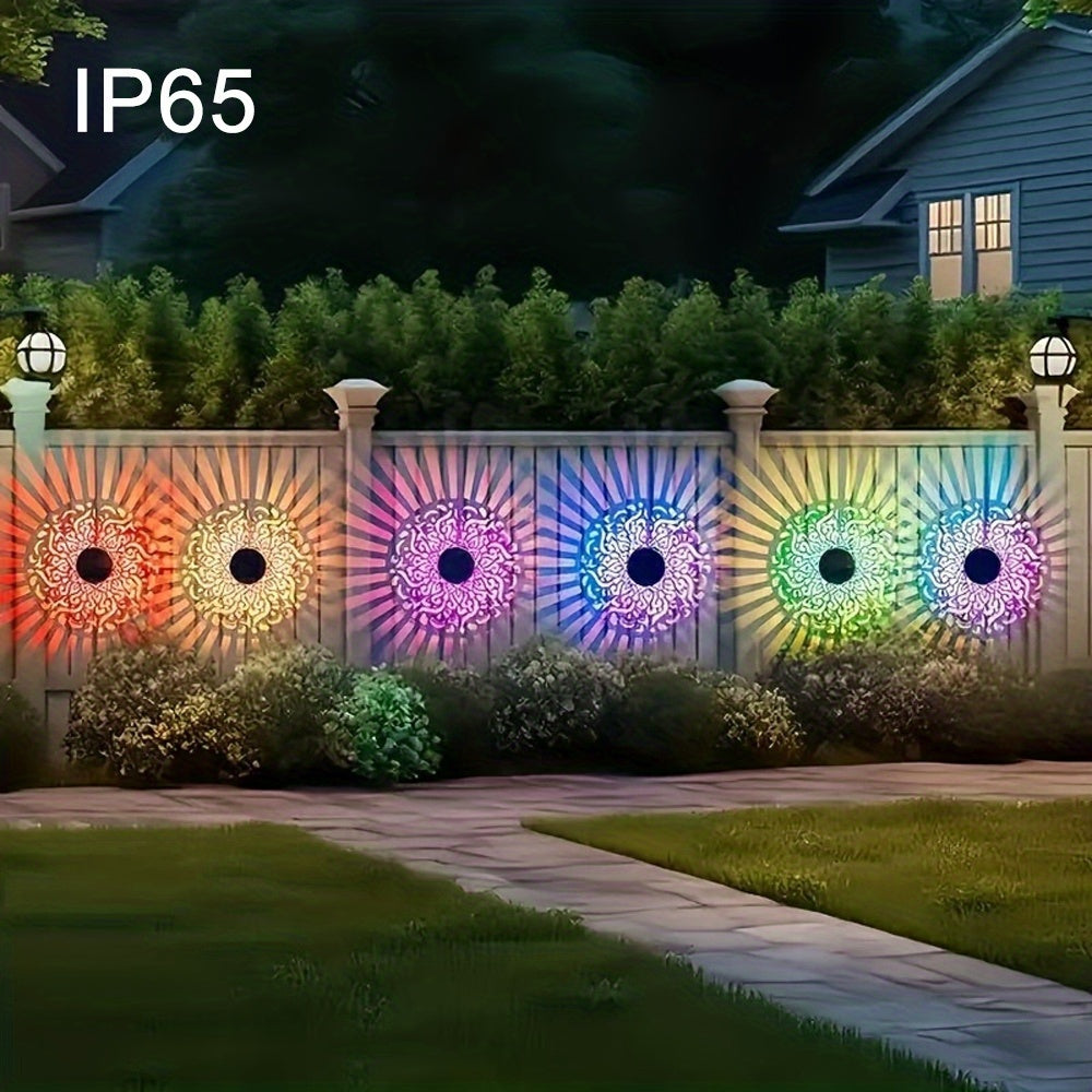 Lot de 2 Appliques Solaires Murales Extérieur RGB – Capteur Auto & Intensité Variable