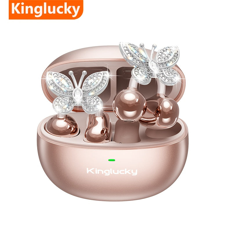 Écouteurs Clipsables Sans Fil KINGLUCKY — Sport & Dos Ouvert, Boucles Papillon | 3 Coloris | Type-C