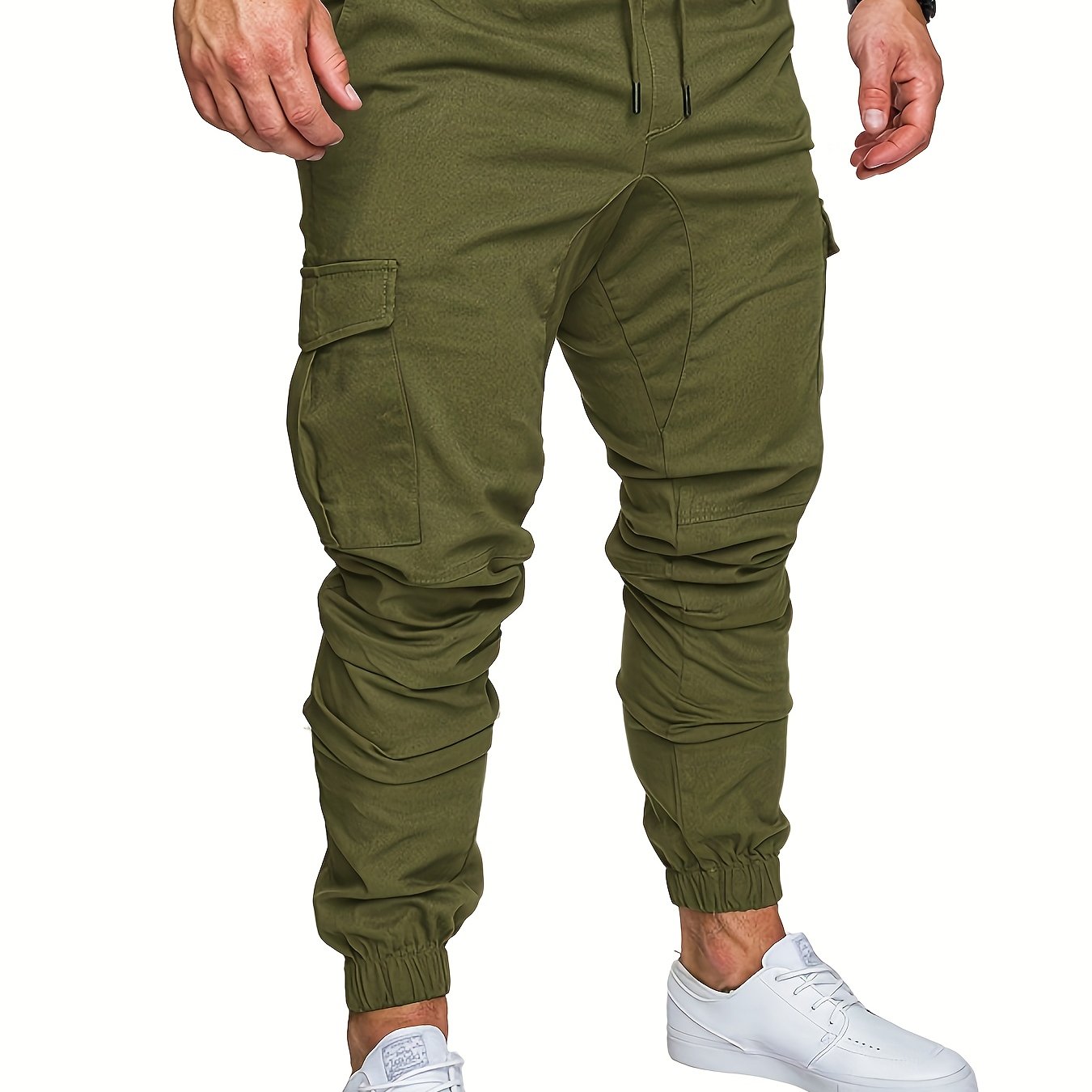 Pantalon Cargo Homme Multi-Poches – 95% Coton, Coupe Régulière, 7 Coloris, S à XXL