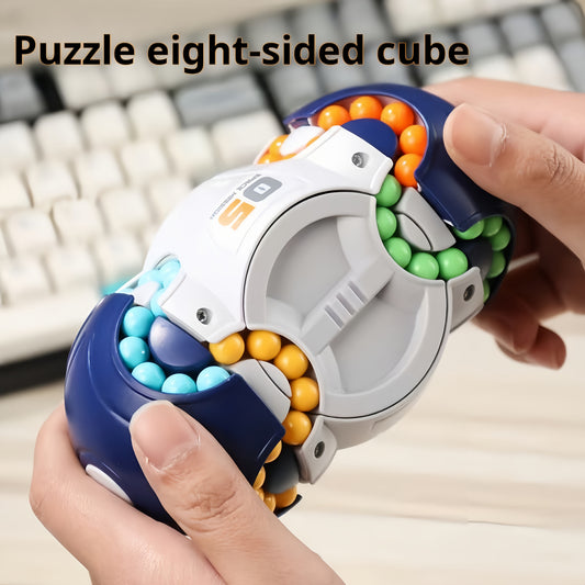 Cube Anti-Stress Magic Beans Puzzle 3D Multifacettes - Jouet Sensoriel, 2 Coloris, Des 3 Ans