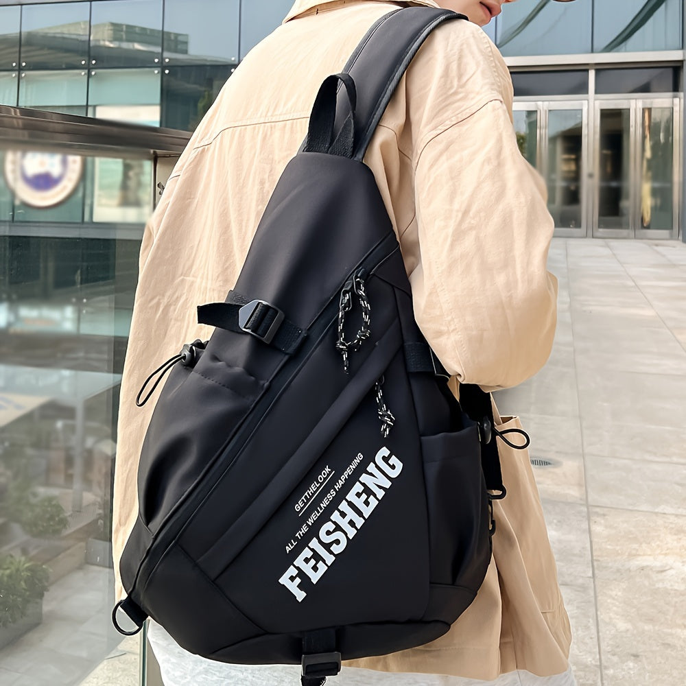 Sac Bandoulière Homme Grande Capacité – Nylon, Bandoulière Réglable 1,2m, 4 Coloris