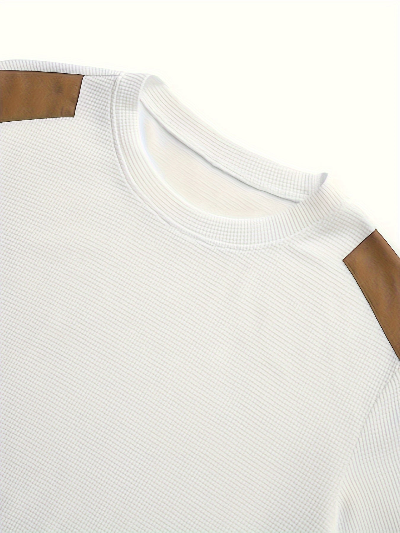 Sweat-shirt décontracté en tricot gaufré pour homme - Topdecheztop.fr