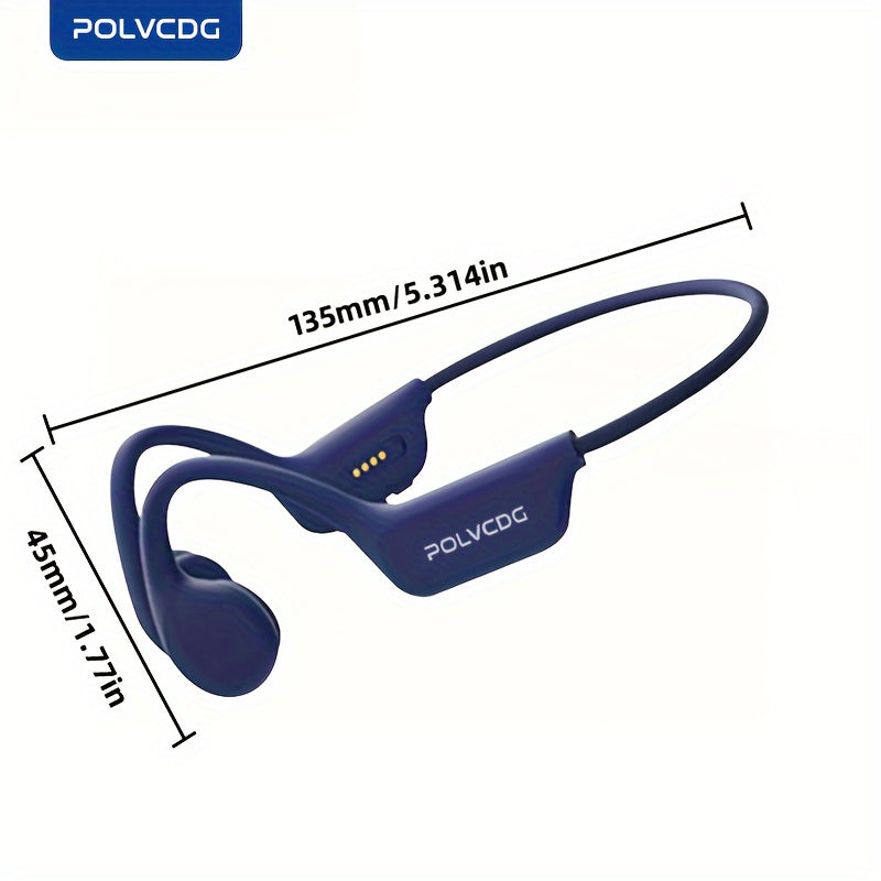 Ecouteurs Conduction Osseuse POLVCDG X7 Sport IPX8 32Go - 10h Natation Course Cyclisme