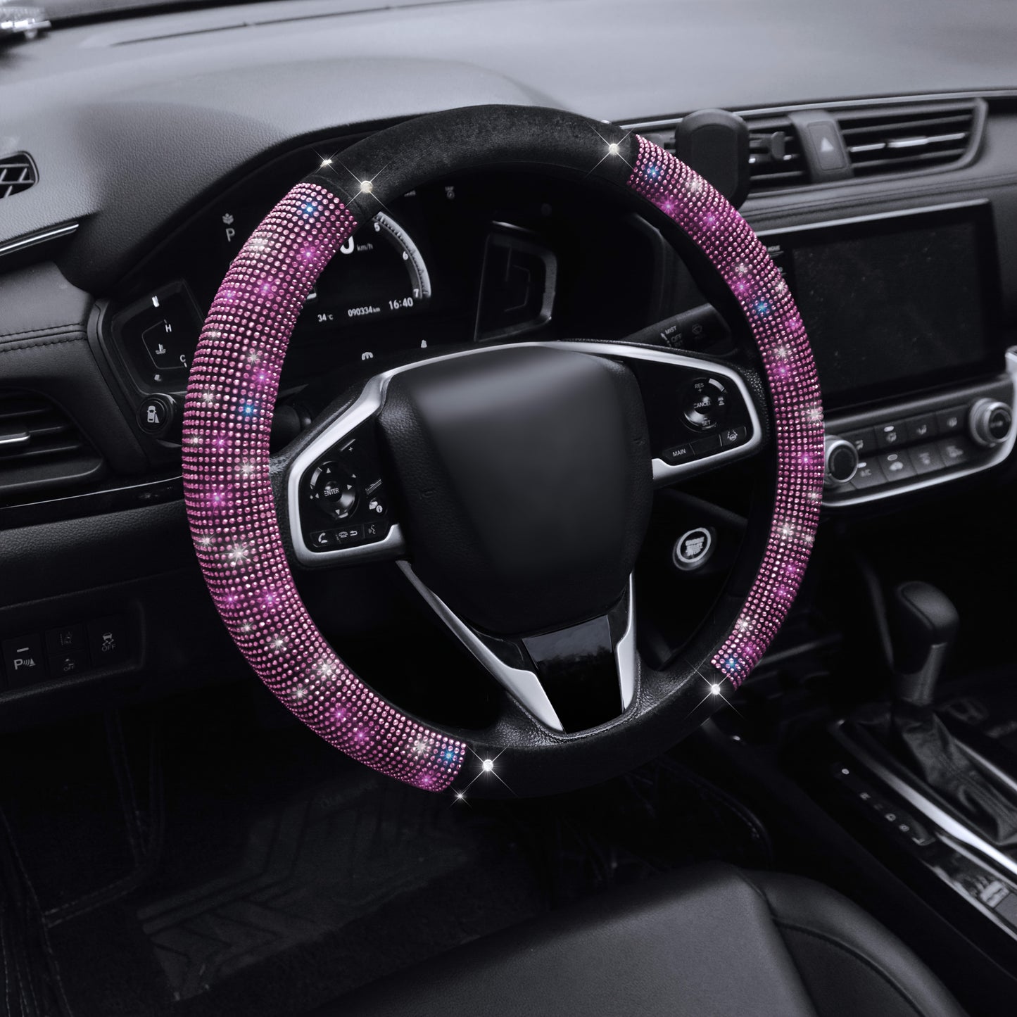 Housse de Volant Ornee de Diamants - Luxe & Confort Universel