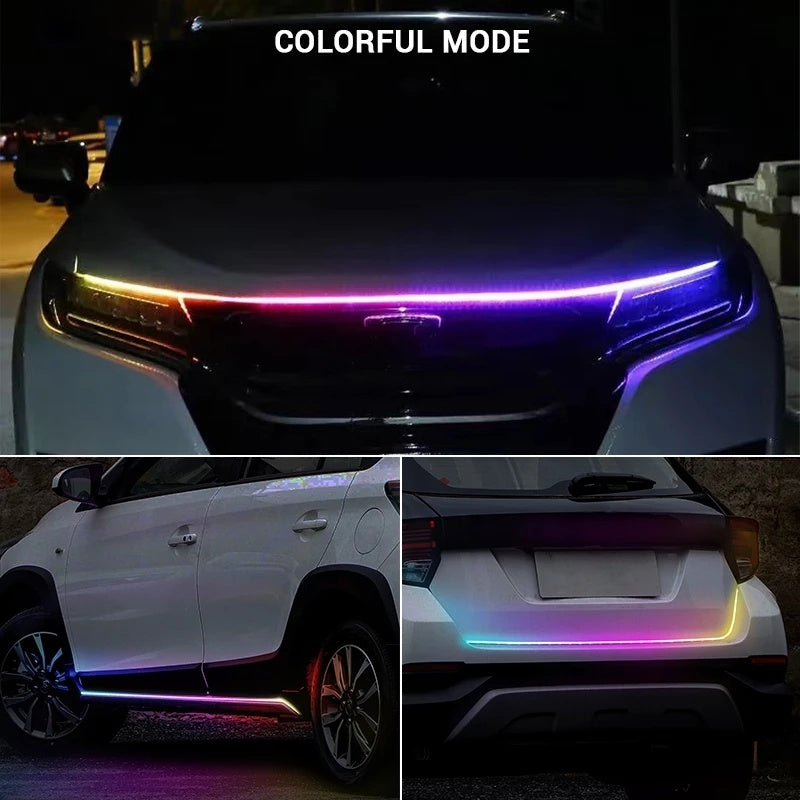 Couvre-chef de voiture coloré à LED - Topdecheztop.fr