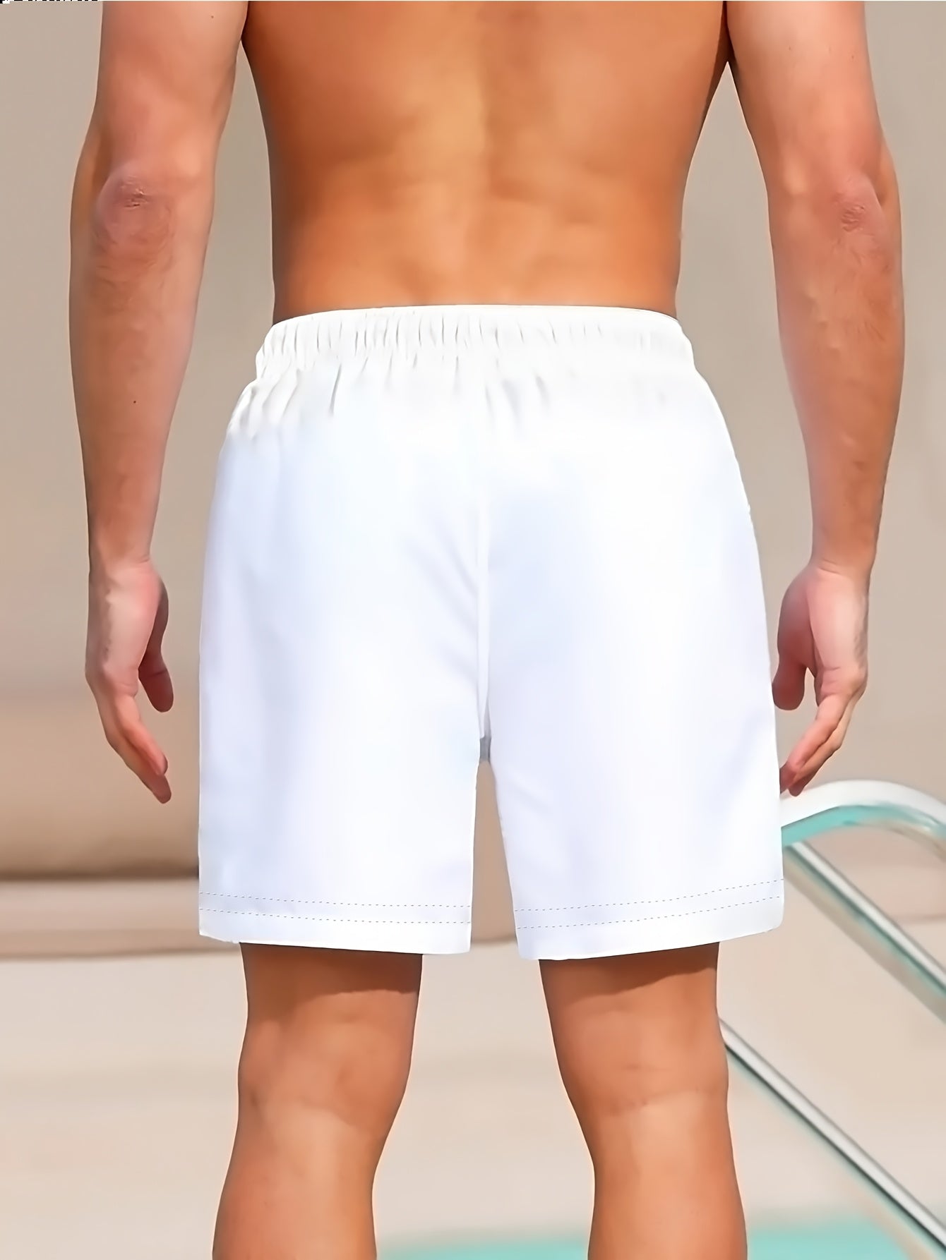 Short de Bain Homme Imprimé Lion Fantaisie - Style Décontracté