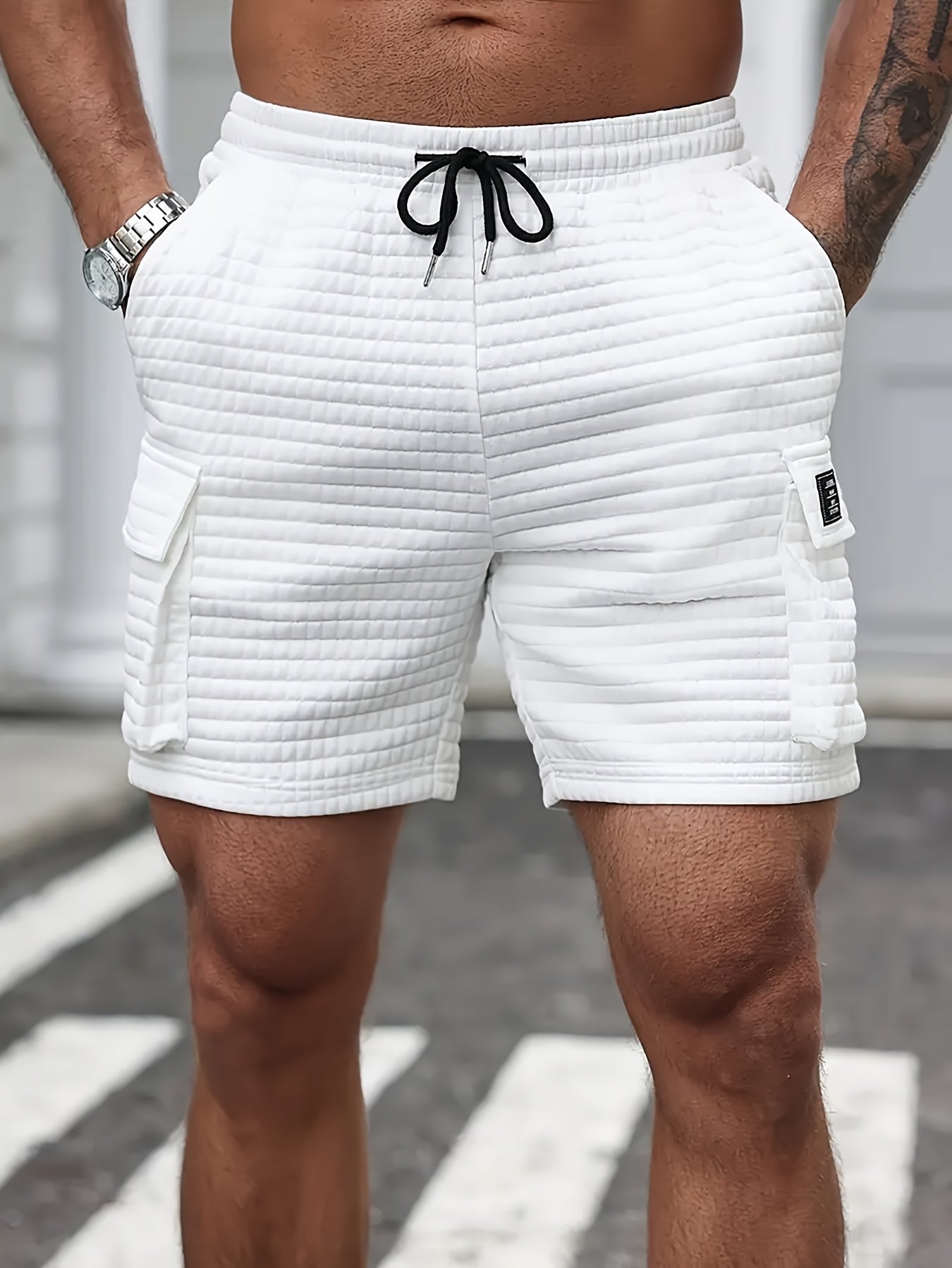 Les shorts décontractés respirants élastiques gaufrés à la mode - Topdecheztop.fr