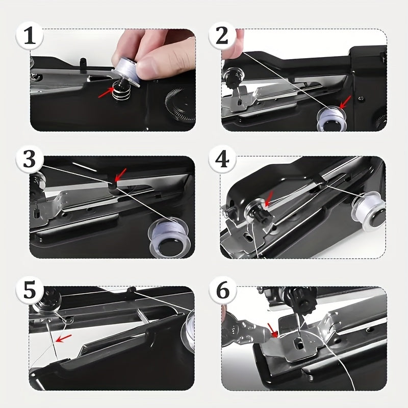 Machine a Coudre Portable Sans Fil - Electrique, Compacte, Tous Tissus