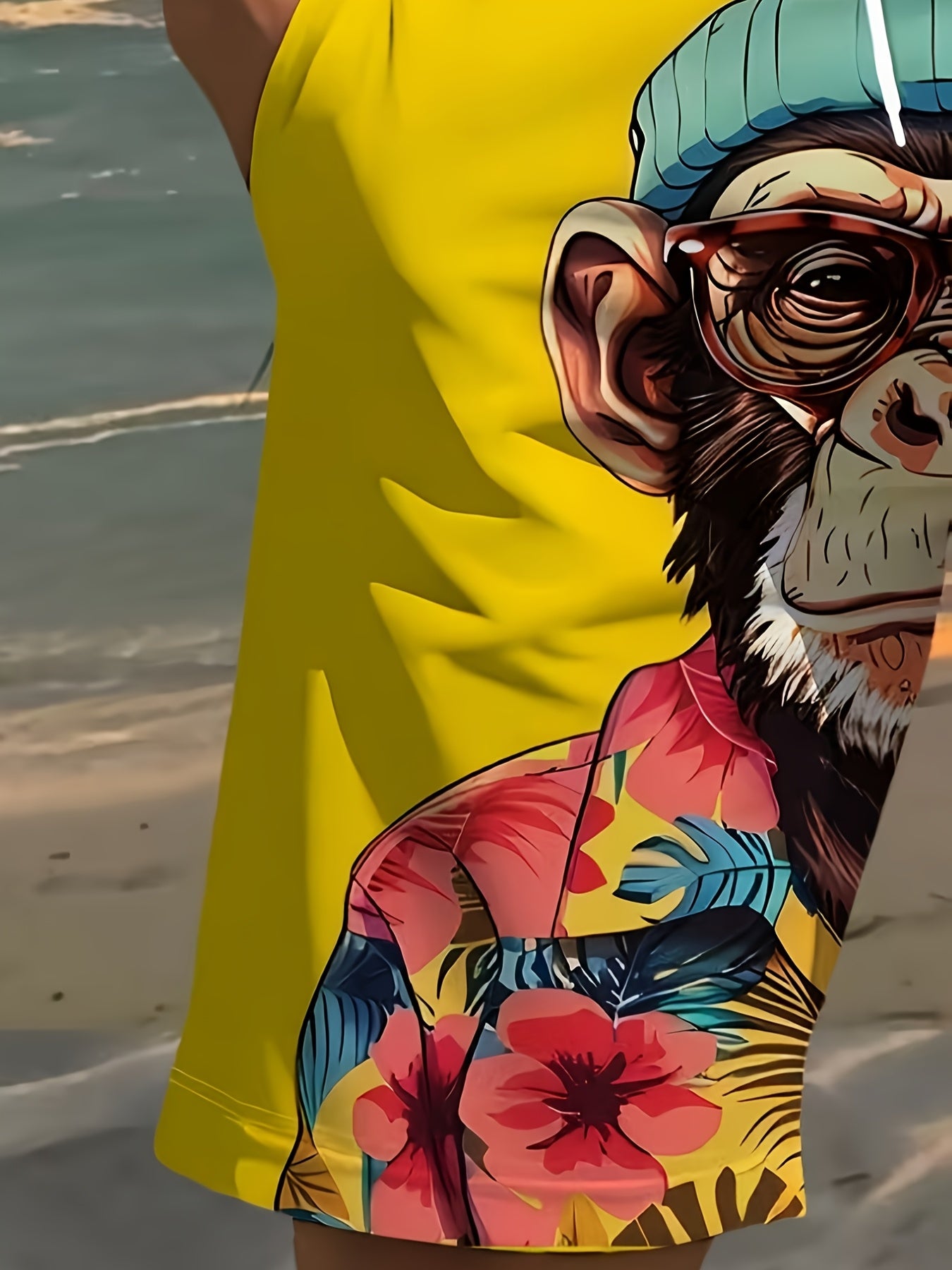 Short de Plage Homme Imprimé – Couleur Vive & Style Décontracté 🏖️☀️