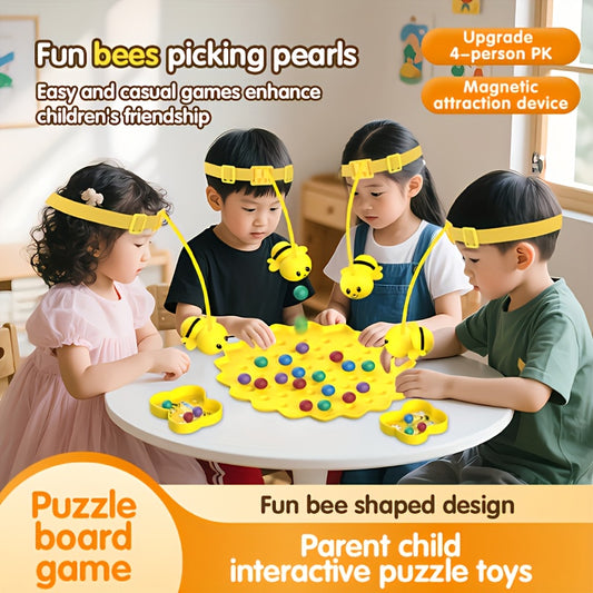 Jeu de Peche Magnetique STEM - 69 Pieces, Plateau Nid d'Abeille, Educatif, des 3 Ans