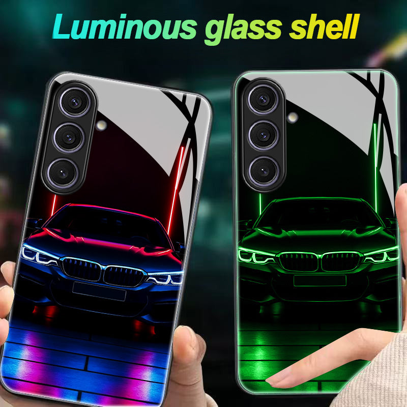 Coque Samsung Galaxy Phosphorescente Neon - Verre Trempe Antichoc 6,6 Pieds