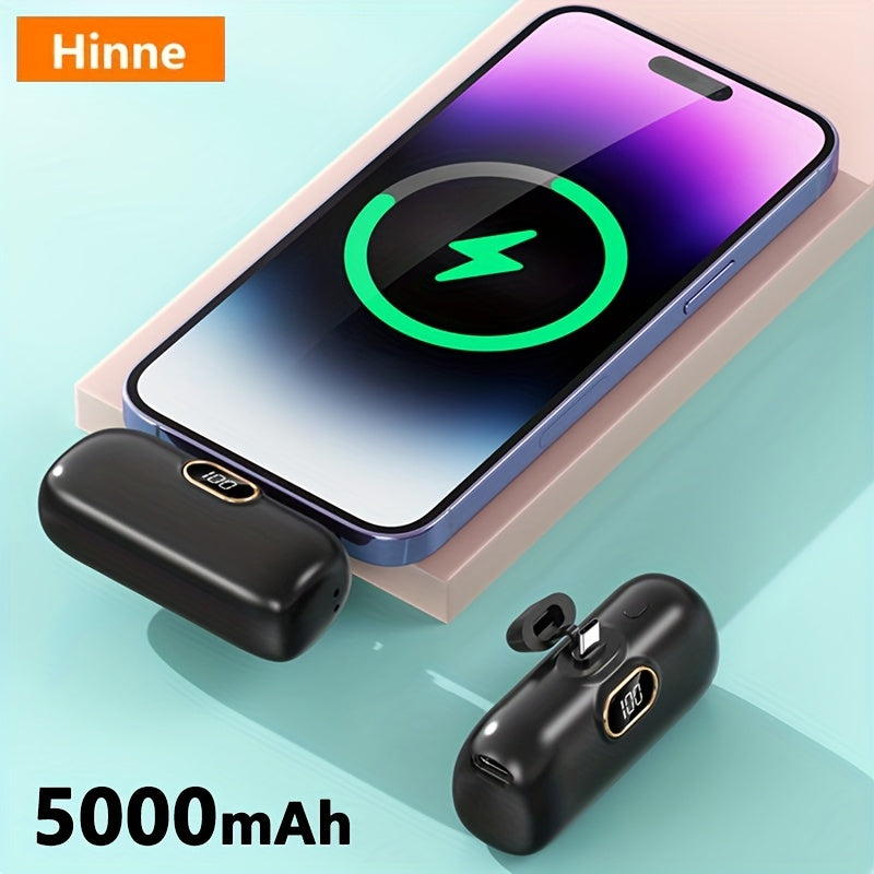 Batterie Externe 5000mAh Ultra-Compacte - Chargeur Portable USB-C Urgence