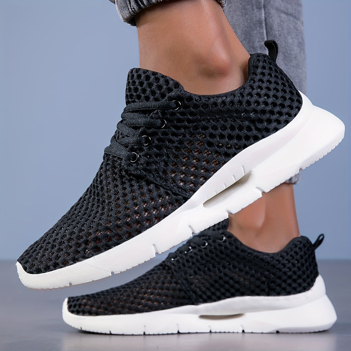 Chaussures de Marche Décontractées Unisexes – Semelle EVA, Lacets, Printemps/Été 👟☀️