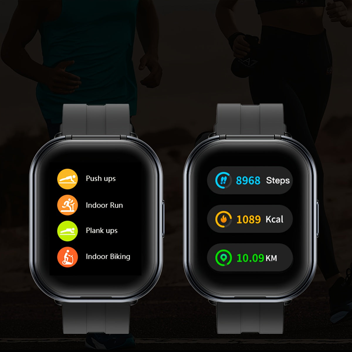 Montre Connectee 2-en-1 avec Ecouteurs Conduction Osseuse - Ecran 2,01 Pouces, Bluetooth 5.3, NFC