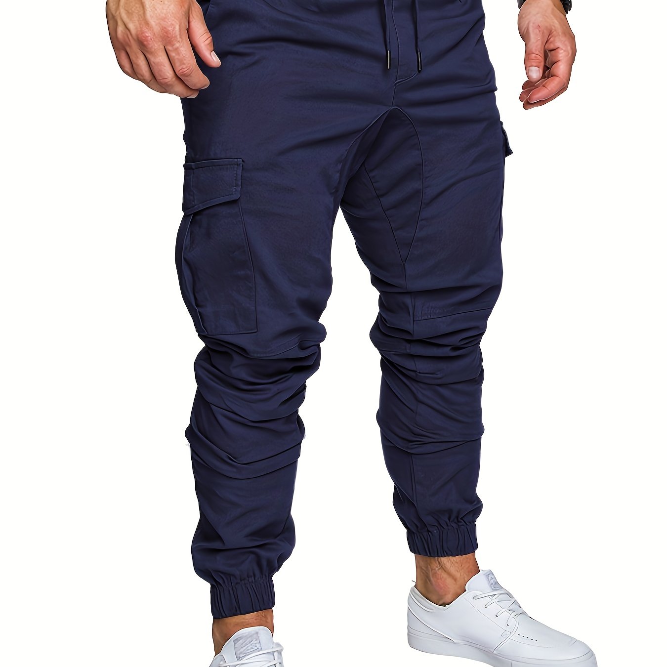 Pantalon Cargo Homme Multi-Poches – 95% Coton, Coupe Régulière, 7 Coloris, S à XXL