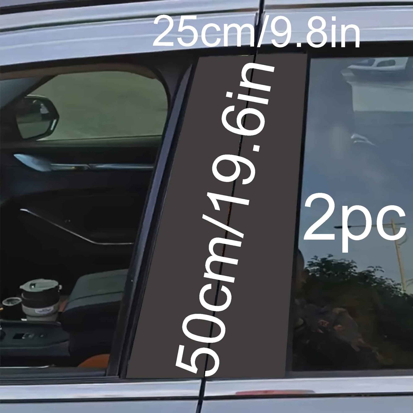 2pcs Of Poker Card Design Car Stickers, Vinyl, Scratch-Resistant And Waterproof Car B-Pillar Stickers, Matte, Suitable for Glass/Metal/Plastic Surfaces, Easy to Stick And Tear, Suitable for Car Decoration And Car Exterior Acc