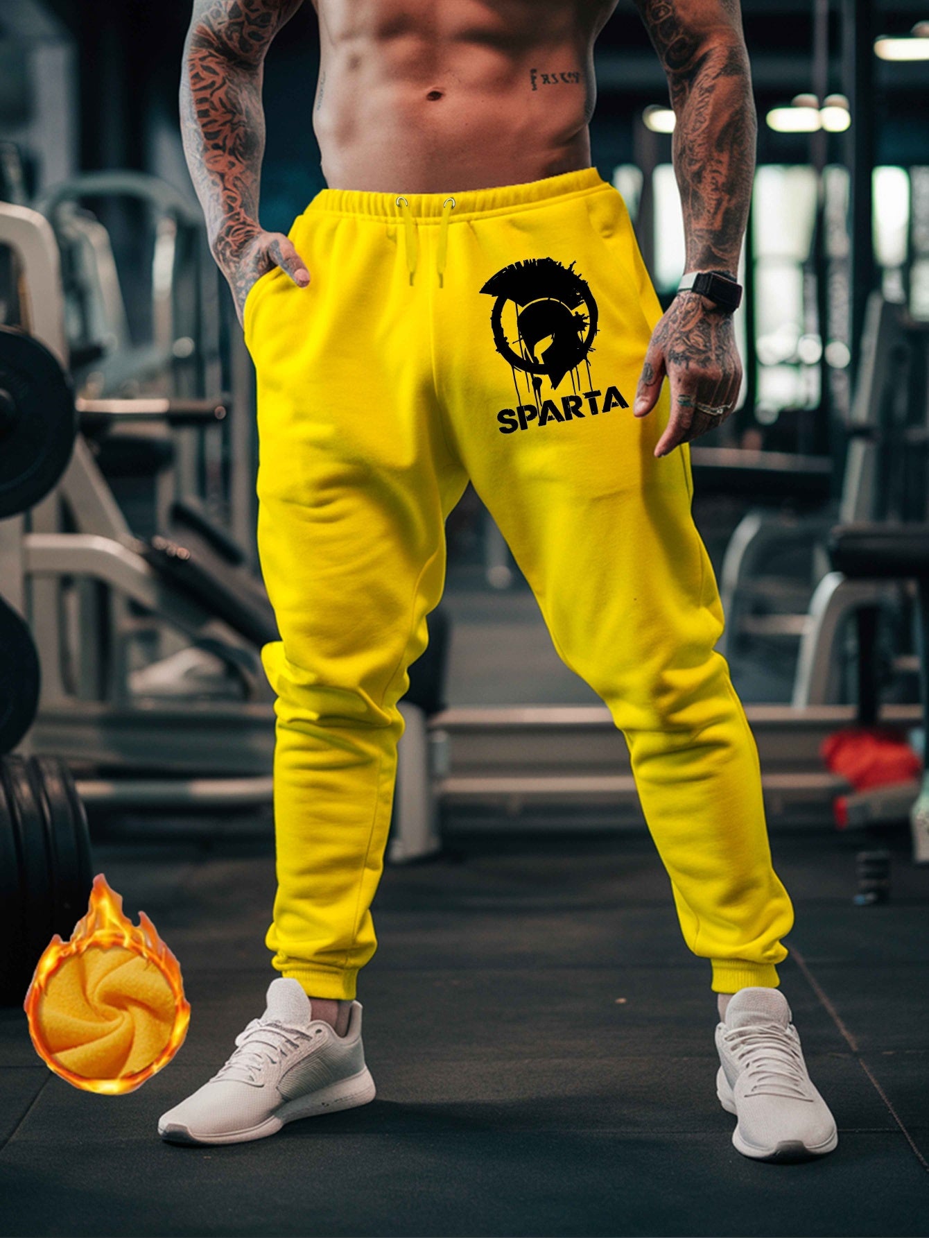 Pantalon Graphique Sparta Soccer Club Homme – 100% Polyester, 12 Coloris, S à XXL
