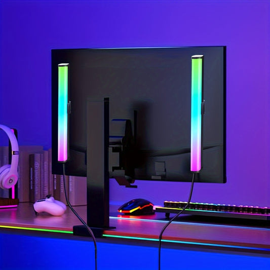 Barres lumineuses LED intelligentes, lot de 2, RVB avec synchronisation musicale - Topdecheztop.fr