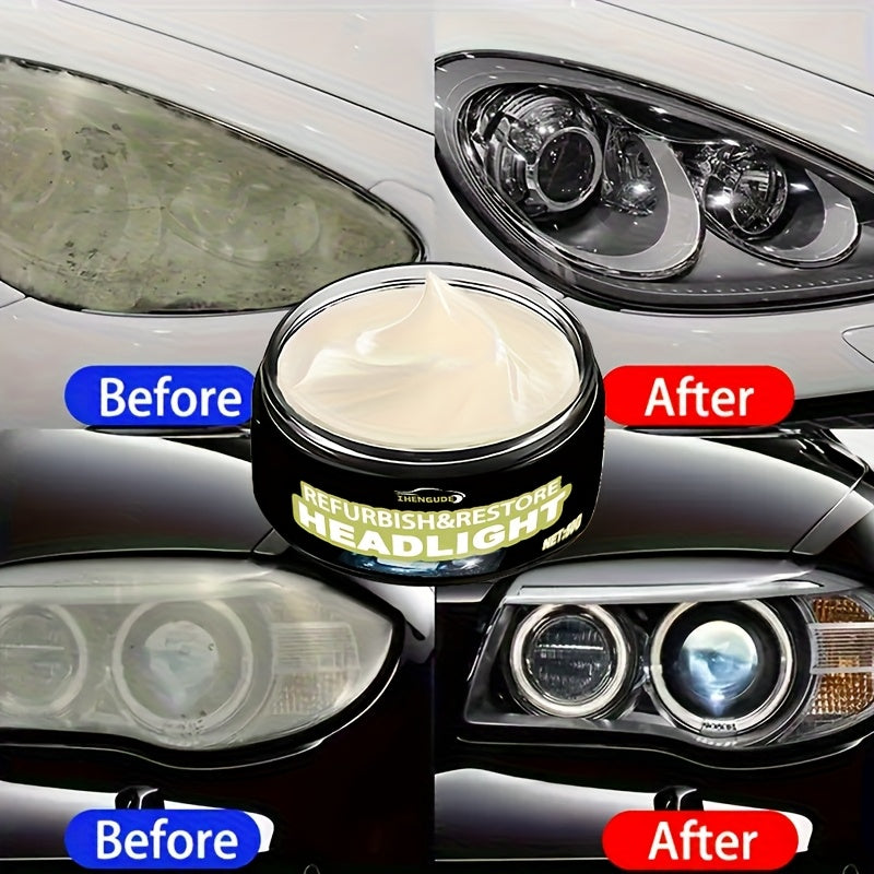 Crème restauration phares voiture 50g - Anti-oxydation, jaunissement & rayures