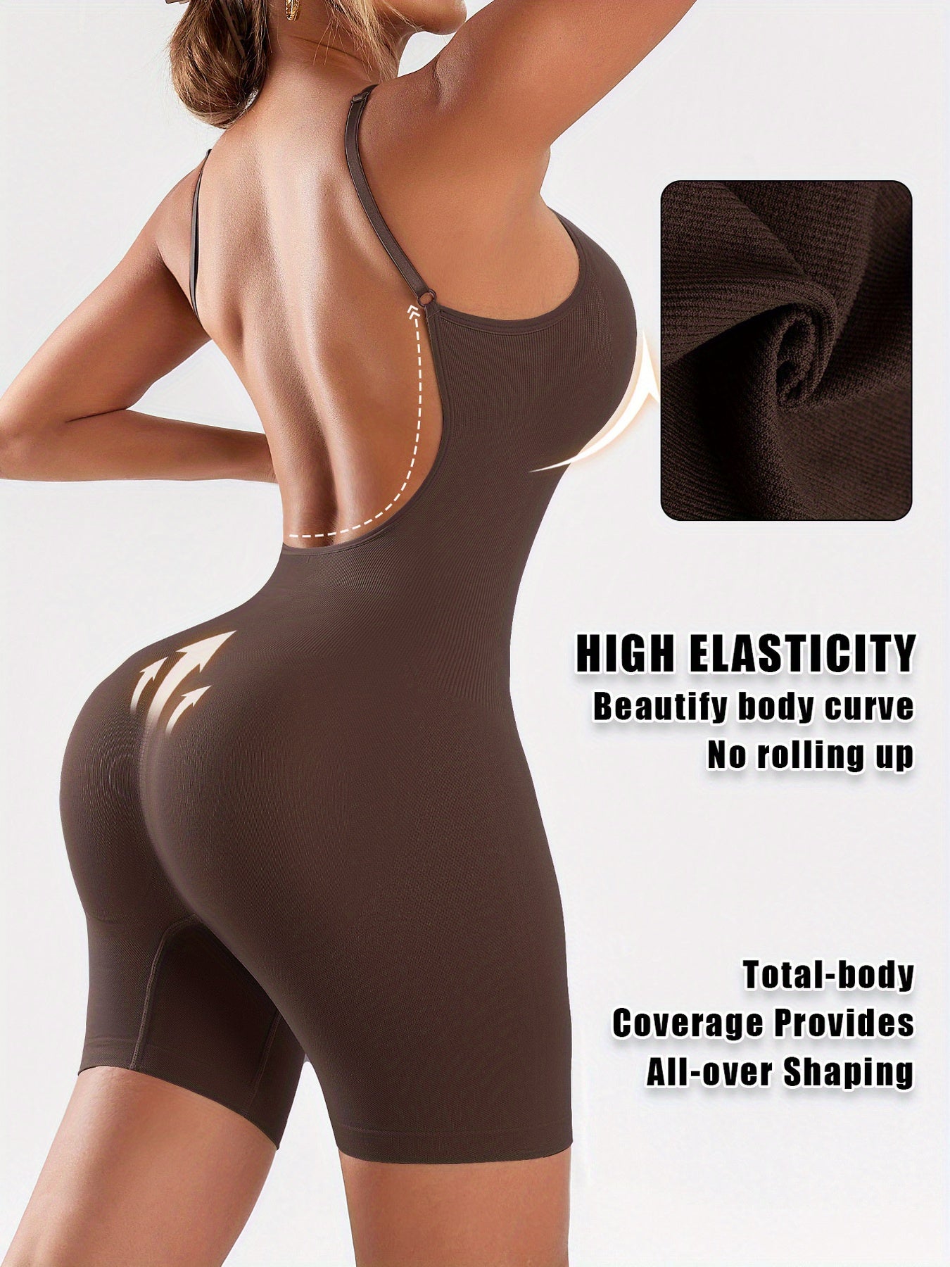 Body Une Pièce Élégant Femme — 85% Polyamide, Support Élevé, 3 Coloris, S-XXL