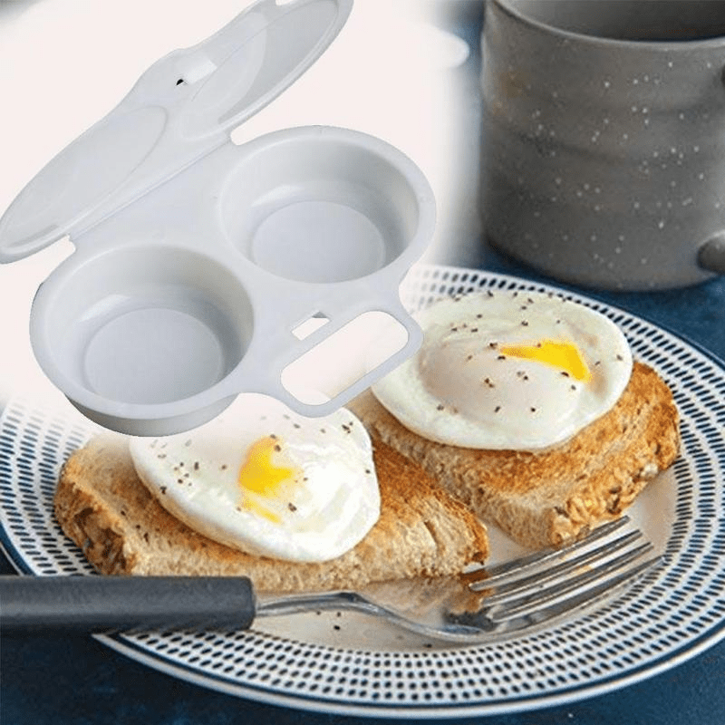 Appareil Omelettes Antiadhesif Micro-Ondes 2 Tasses - Cuisson Rapide et Saine, Facile a Nettoyer, 2 Coloris