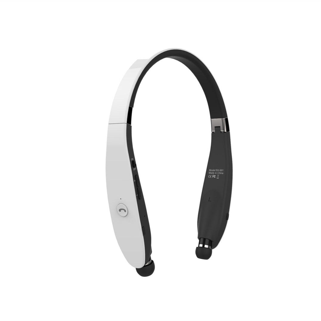 Ecouteurs Tour de Cou Sans Fil Retractables SX991 - Bluetooth 5.0 Autonomie 16h