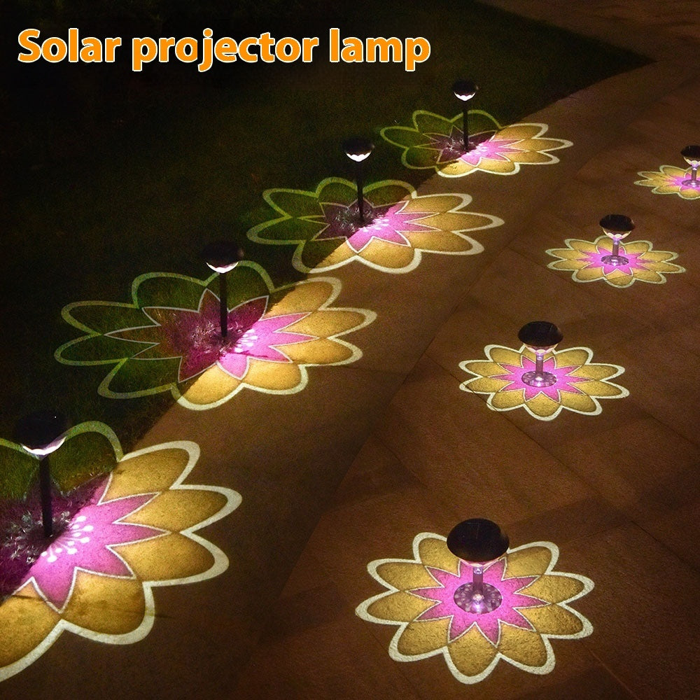 Lampe de projection solaire d'extérieur étanche pour jardin et cour - Topdecheztop.fr