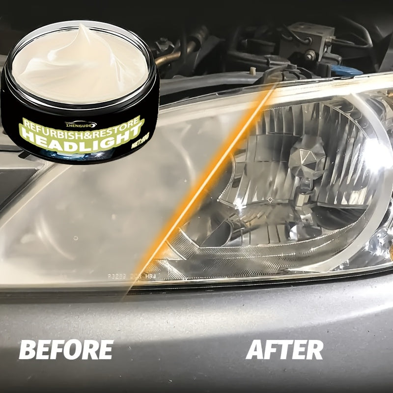 Crème restauration phares voiture 50g - Anti-oxydation, jaunissement & rayures