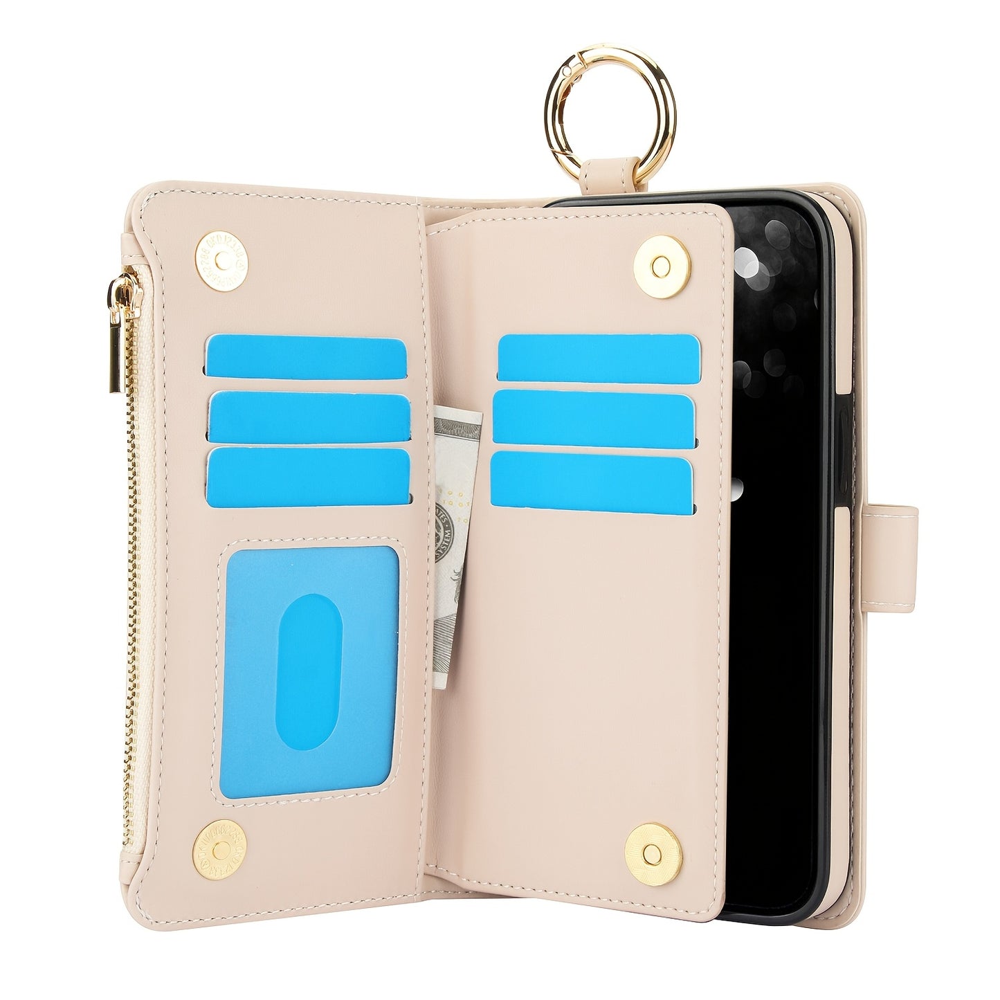 Étui Portefeuille Bandoulière Samsung Galaxy AWQUER – Similicuir, Lanière, 7 Coloris, 26 Modèles