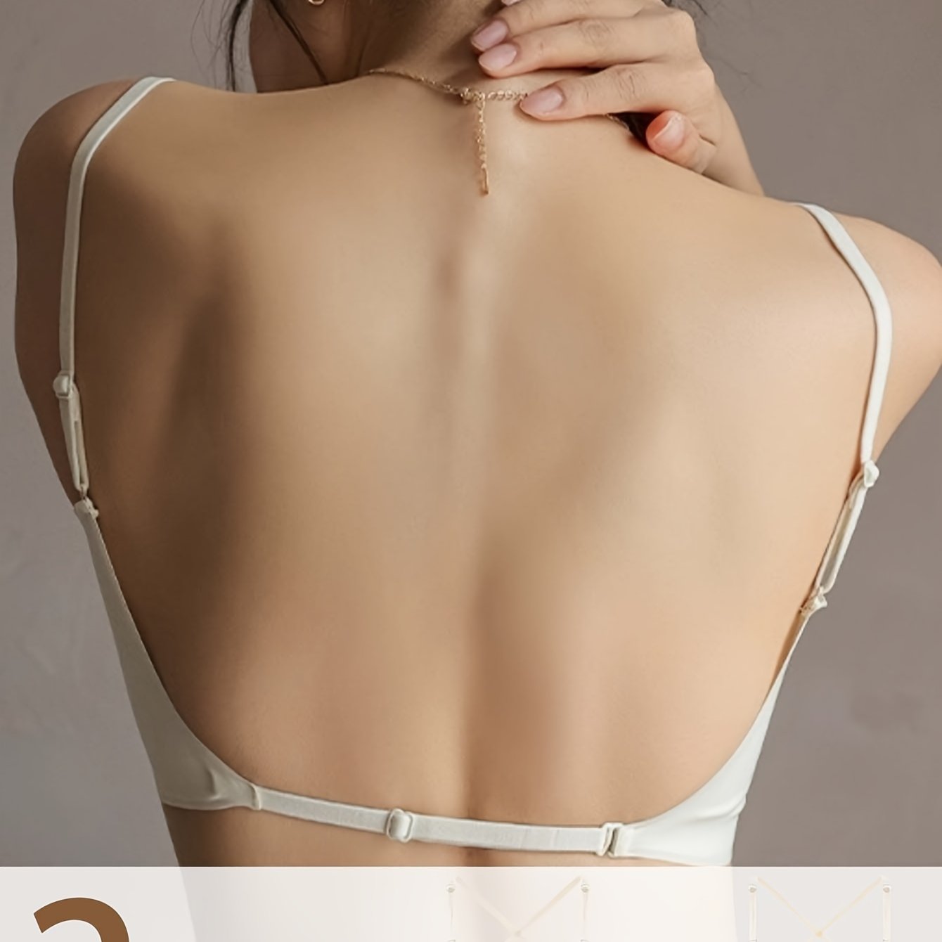Ensemble soutien-gorge  dos nu sans coutures, 2 PCS - Topdecheztop.fr