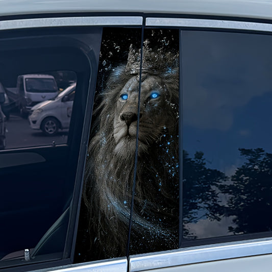 Lot 2 Autocollants Vinyle Auto-Adhesif Motif Anime Dessin Anime Forme Allongee Semi-Mate - Voiture Plastique Verre Metal