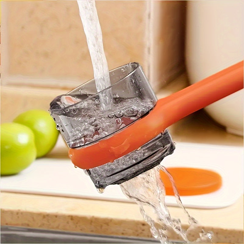 Eplucheur multifonctionnel en acier inoxydable 304 - Lame dentelee, ergonomique avec boitier de rangement