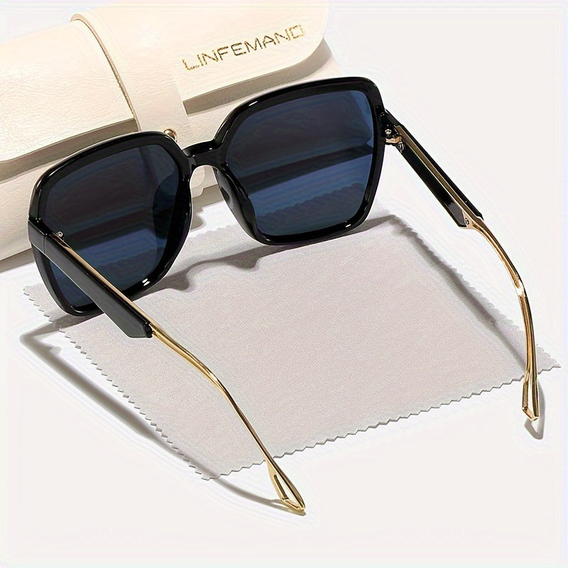 Lunettes polygonales surdimensionnées tendance pour femmes - Topdecheztop.fr