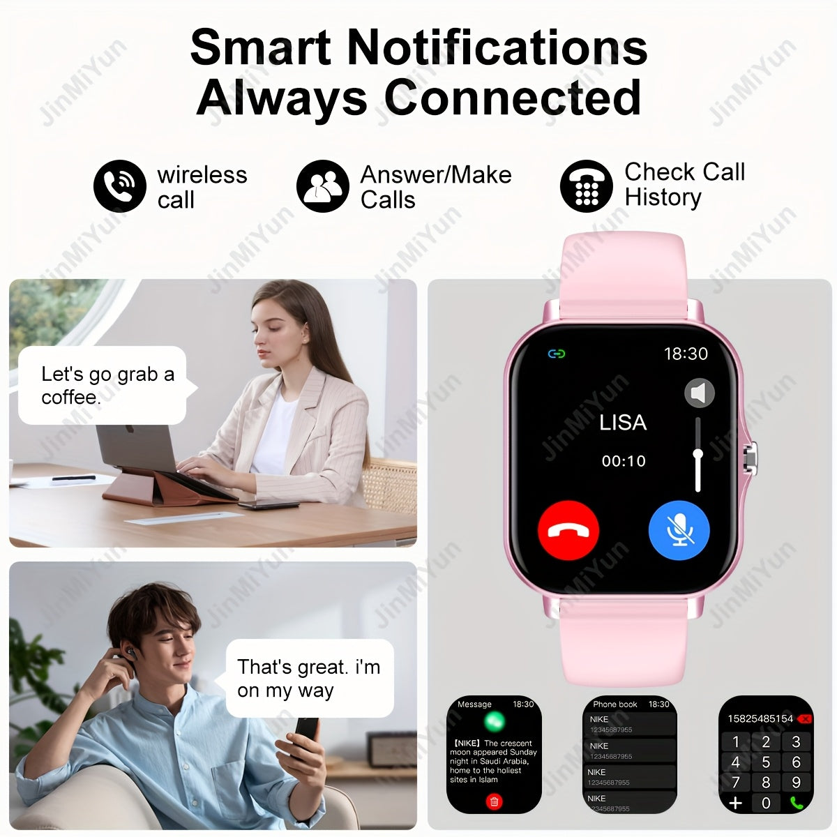 Montre connectée de sport tactile plein écran de 1,83 pouces - Topdecheztop.fr