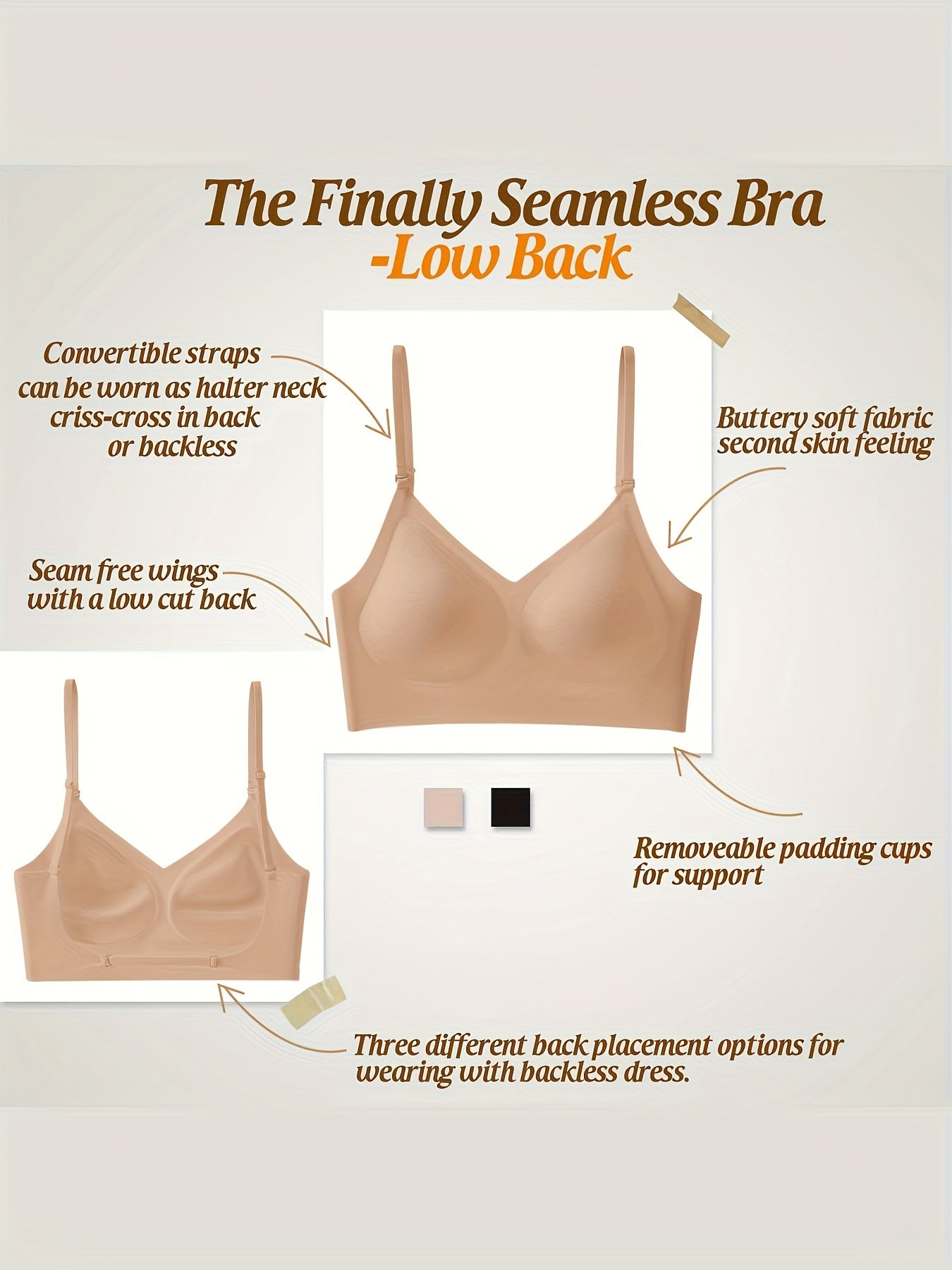 Soutien-gorge  sans armatures pour femme - Topdecheztop.fr